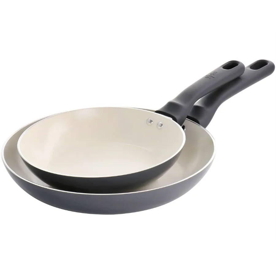 Savory Saffron 2 Piece Ceramic Nonstick Aluminum Frying Pan Set in Grey
Savory Saffron 2 Piece Ceramic Nonstick Aluminum Frying Pan Set in Grey