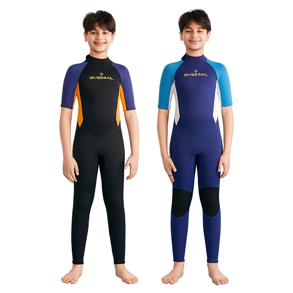 Teenager's Wetsuit Boys Girls 2.5MM Neoprene Short Sleeves Zip Black Thermal Warm Surfing Suit Snorkeling Swimming Suit Swimwear
Teenager's Wetsuit Boys Girls 2.5MM Neoprene Short Sleeves Zip Black Thermal Warm Surfing Suit Snorkeling Swimming Suit Swimwear