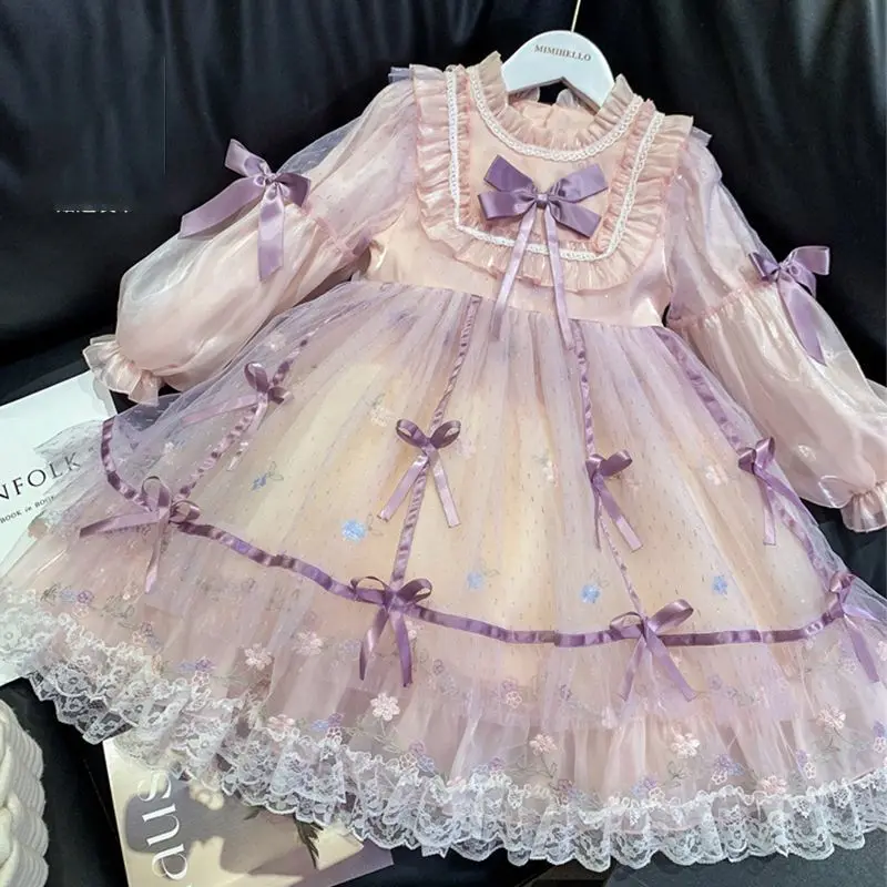 Детское платье Лолита для девочек, осеннее, новое, модное, с пышной сетчатой юбкой, на день рождения
Детское платье Лолита для девочек, осеннее, новое, модное, с пышной сетчатой юбкой, на день рождения