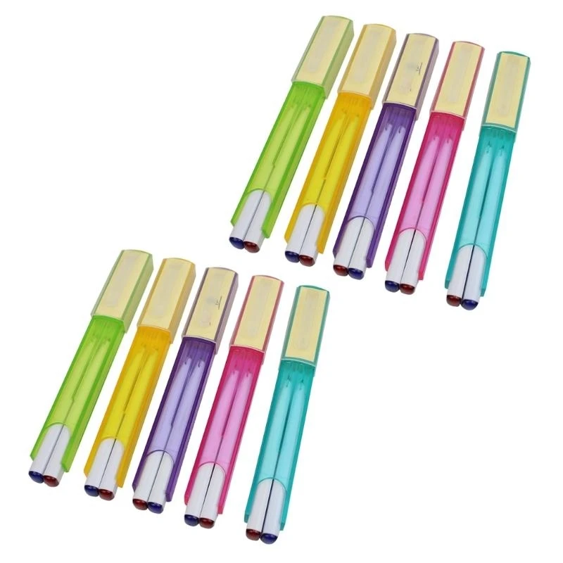 97QB 10Pcs Plastic Ballpoint Pen with Sticky Note for School Office, 2 Color Ballpoint Pen Office Writing Pen Write Smoothly
97QB 10Pcs Plastic Ballpoint Pen with Sticky Note for School Office, 2 Color Ballpoint Pen Office Writing Pen Write Smoothly