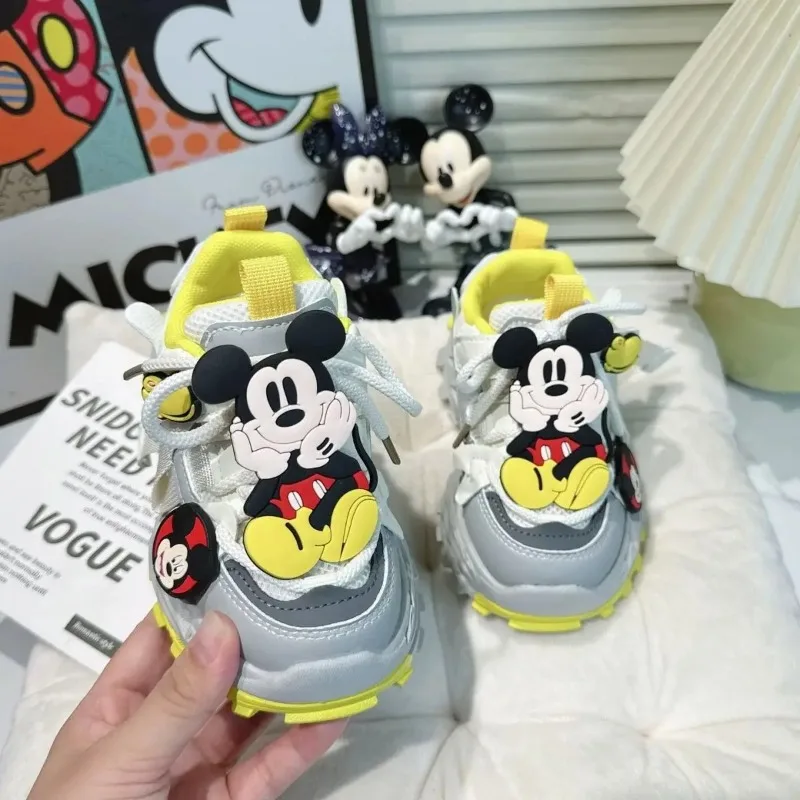Children's Sneakers 2026 Spring and Autumn New Mickey Breathable Dad Shoes Non-slip Lightweight Running Shoes for Kids
Children's Sneakers 2026 Spring and Autumn New Mickey Breathable Dad Shoes Non-slip Lightweight Running Shoes for Kids