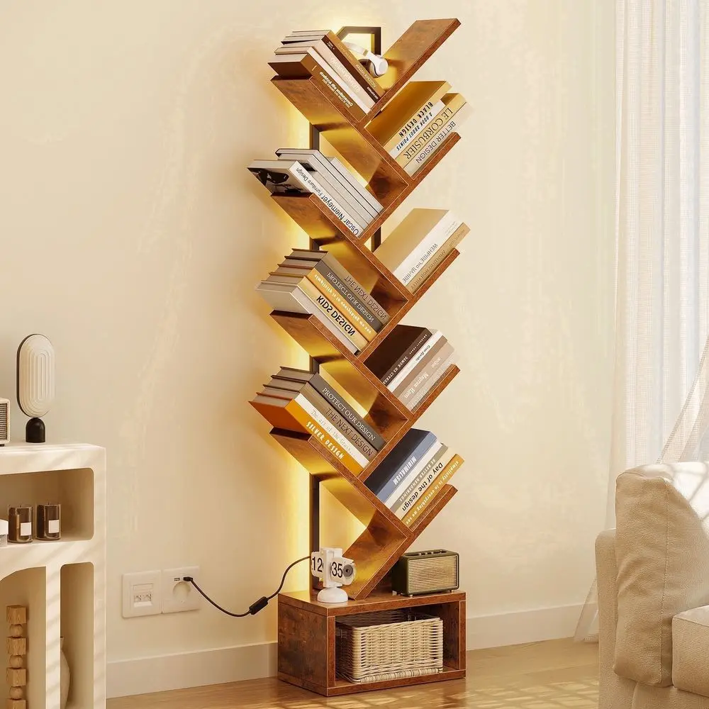 8 Tier Tree Bookshel, Bookcase with LED Lights, Display loor Standing Storage Shel, Book Organizer Shelves or Home Oice, Living
8 Tier Tree Bookshel, Bookcase with LED Lights, Display loor Standing Storage Shel, Book Organizer Shelves or Home Oice, Living