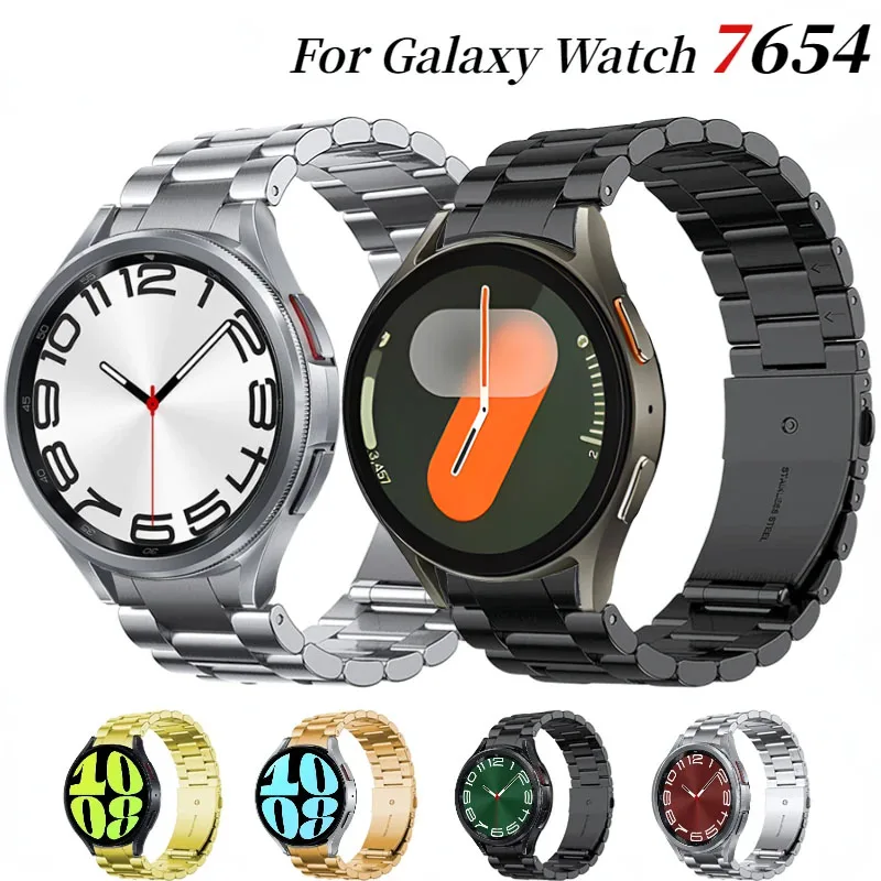 Metal strap For Samsung Galaxy Watch 6 Classic 47mm 43mm 7/6/5/4 44mm 40mm Curved Interface Wristband Galaxy Watch Pro 45mm Band
Metal strap For Samsung Galaxy Watch 6 Classic 47mm 43mm 7/6/5/4 44mm 40mm Curved Interface Wristband Galaxy Watch Pro 45mm Band