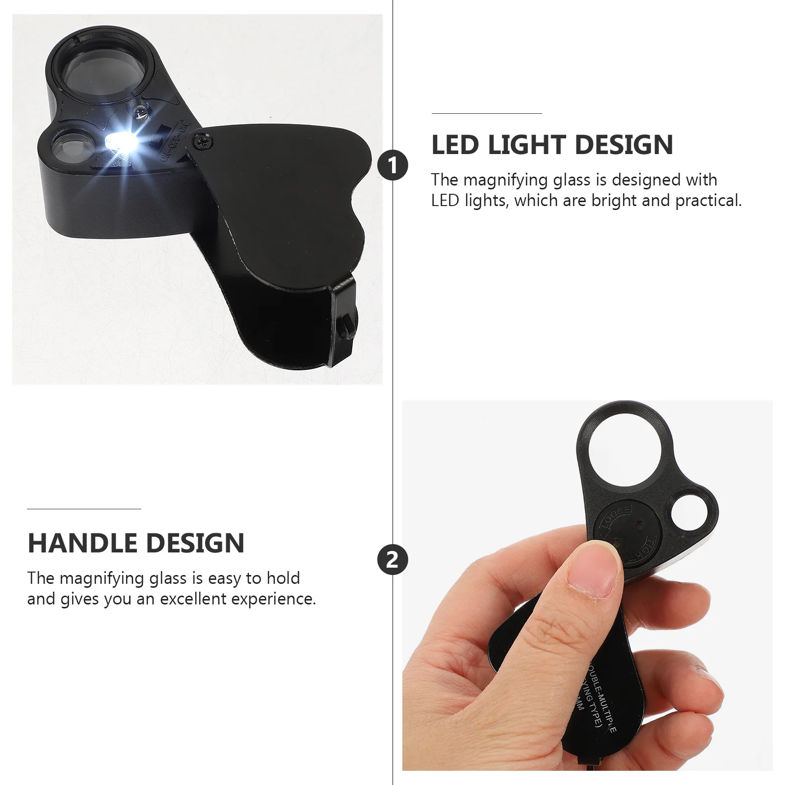 Portable Magnifying Glass 30X 60X High-Definition Led Illuminated Lens For Jewelry Gemstone Inspection Dual Lens Handheld
Portable Magnifying Glass 30X 60X High-Definition Led Illuminated Lens For Jewelry Gemstone Inspection Dual Lens Handheld