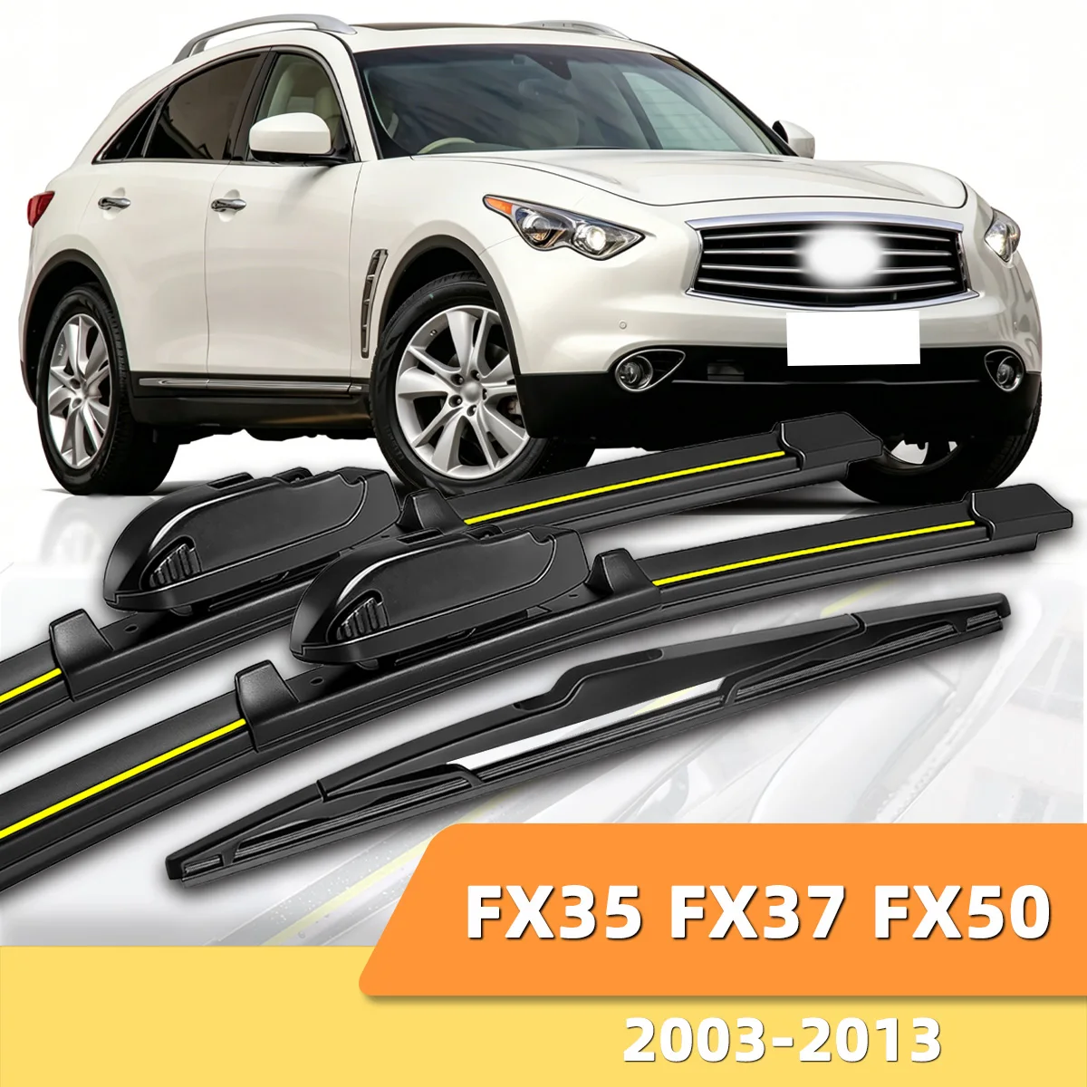 Suitable For Infiniti FX35 FX37 FX50 2003-2013 Front And Rear Windshield Wipers Durable Accessories For Car Windshields2006 2010
Suitable For Infiniti FX35 FX37 FX50 2003-2013 Front And Rear Windshield Wipers Durable Accessories For Car Windshields2006 2010
