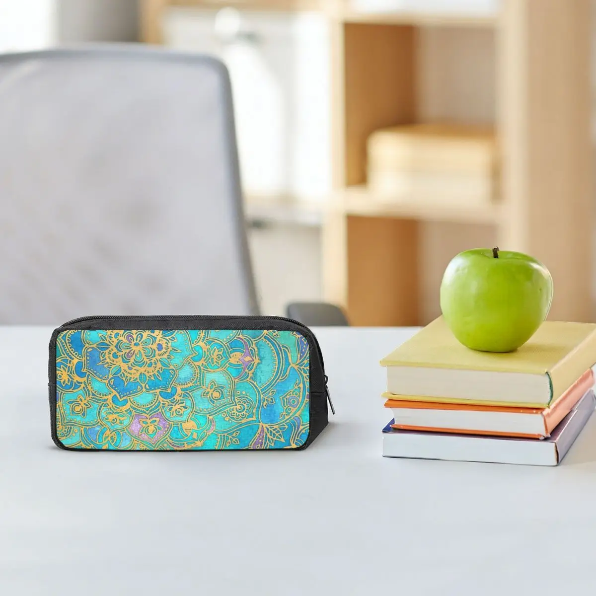 Sapphire & Jade Stained Glass Mandalas Pencil Cases for Students School Pen Box Pencil Bag Large Storage Pencil Pouch Pen Holder
Sapphire & Jade Stained Glass Mandalas Pencil Cases for Students School Pen Box Pencil Bag Large Storage Pencil Pouch Pen Holder