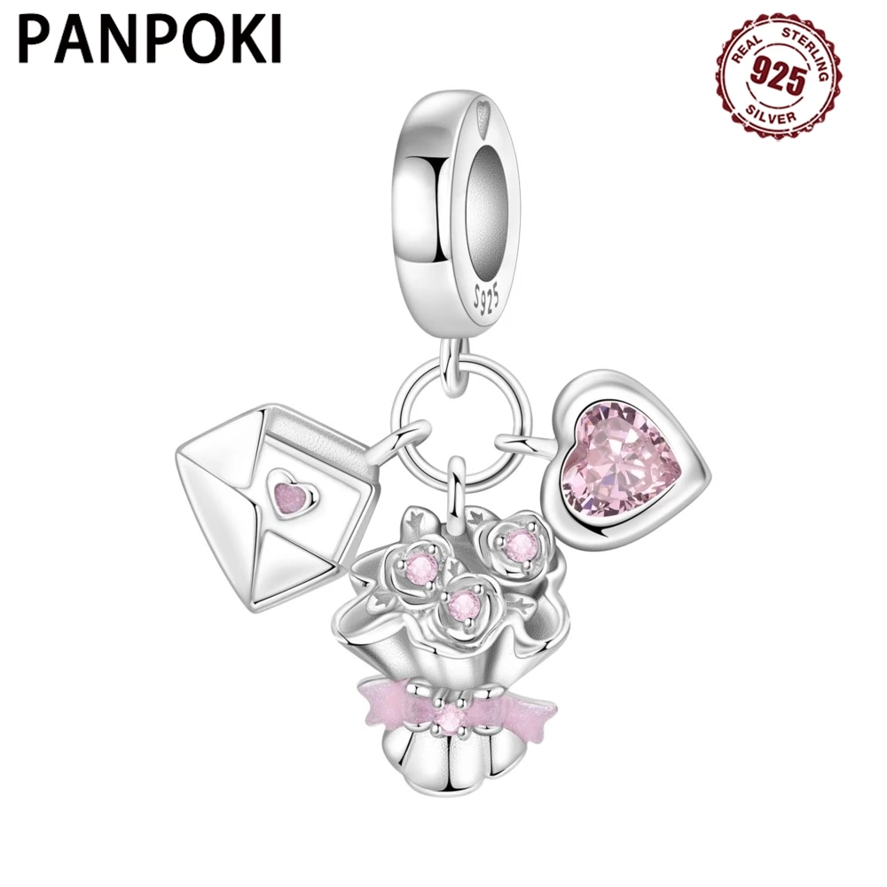 PANPOKI стерлингового серебра 925 пробы розовый кулон «Любовь исповедь» подвески бусины подходят браслеты DIY вечерние модные подарки ювелирные аксессуары
PANPOKI стерлингового серебра 925 пробы розовый кулон «Любовь исповедь» подвески бусины подходят браслеты DIY вечерние модные подарки ювелирные аксессуары