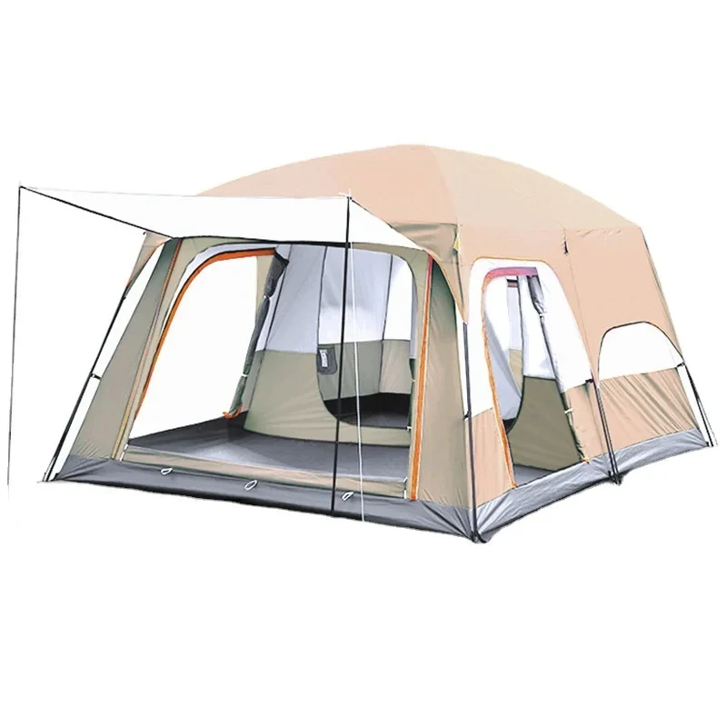 High Quality Outdoor Camping Large-Space Thickened Rainproof Two-Bedroom Living Room Tent, 4-6, 8-12 Person Family Vi Hot Selli
High Quality Outdoor Camping Large-Space Thickened Rainproof Two-Bedroom Living Room Tent, 4-6, 8-12 Person Family Vi Hot Selli