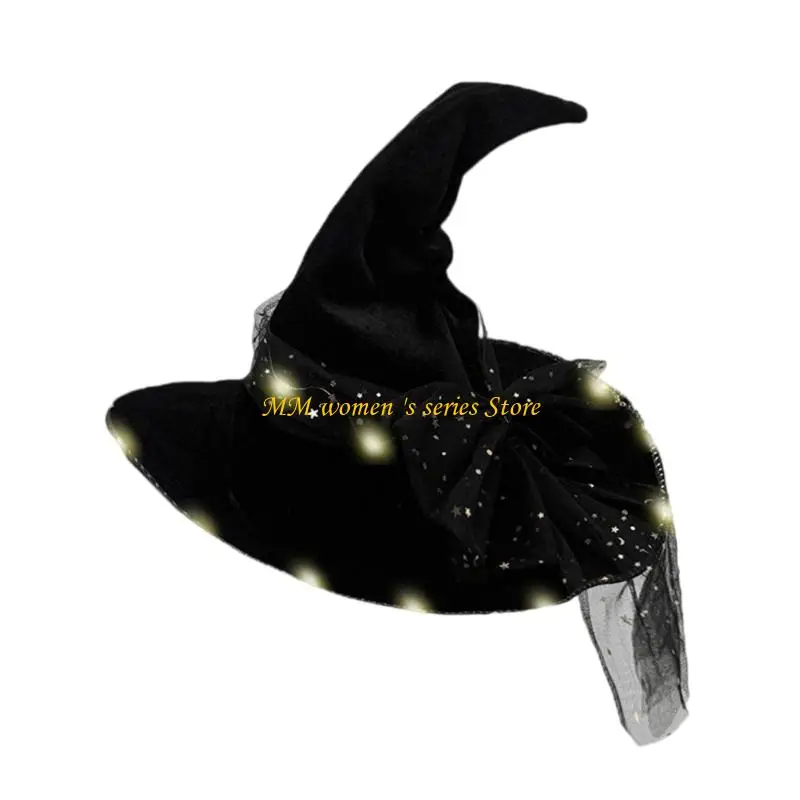 Q39C Bowknot Wizard Hat Halloween Witch Hat Halloween Cosplay Costume Witch Hat Party Wizard Hat Stage Performances Props
Q39C Bowknot Wizard Hat Halloween Witch Hat Halloween Cosplay Costume Witch Hat Party Wizard Hat Stage Performances Props