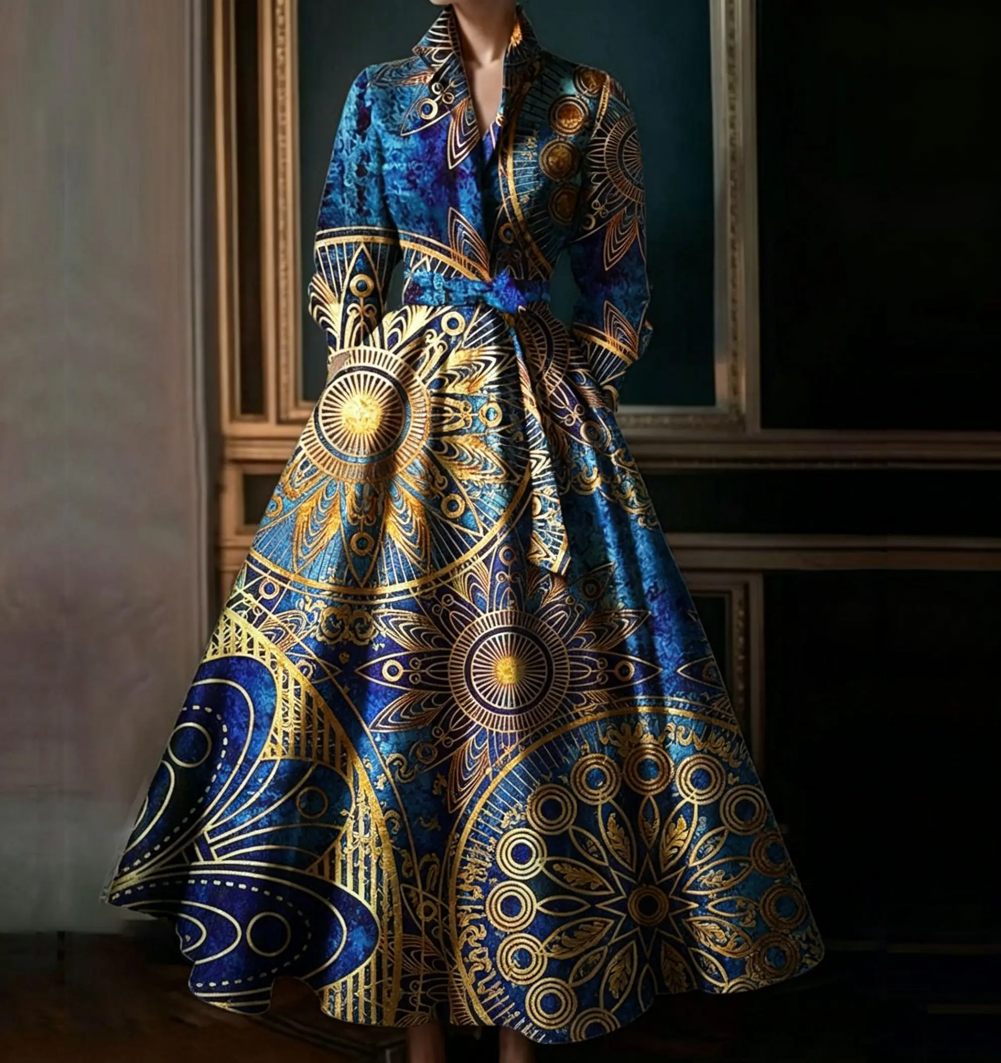 Elegant Art Deco sunburst Printed Dress Classic Chic Vintage Sleeveless A-Line Midi Dress for Formal Casual Occasions Dress
Elegant Art Deco sunburst Printed Dress Classic Chic Vintage Sleeveless A-Line Midi Dress for Formal Casual Occasions Dress