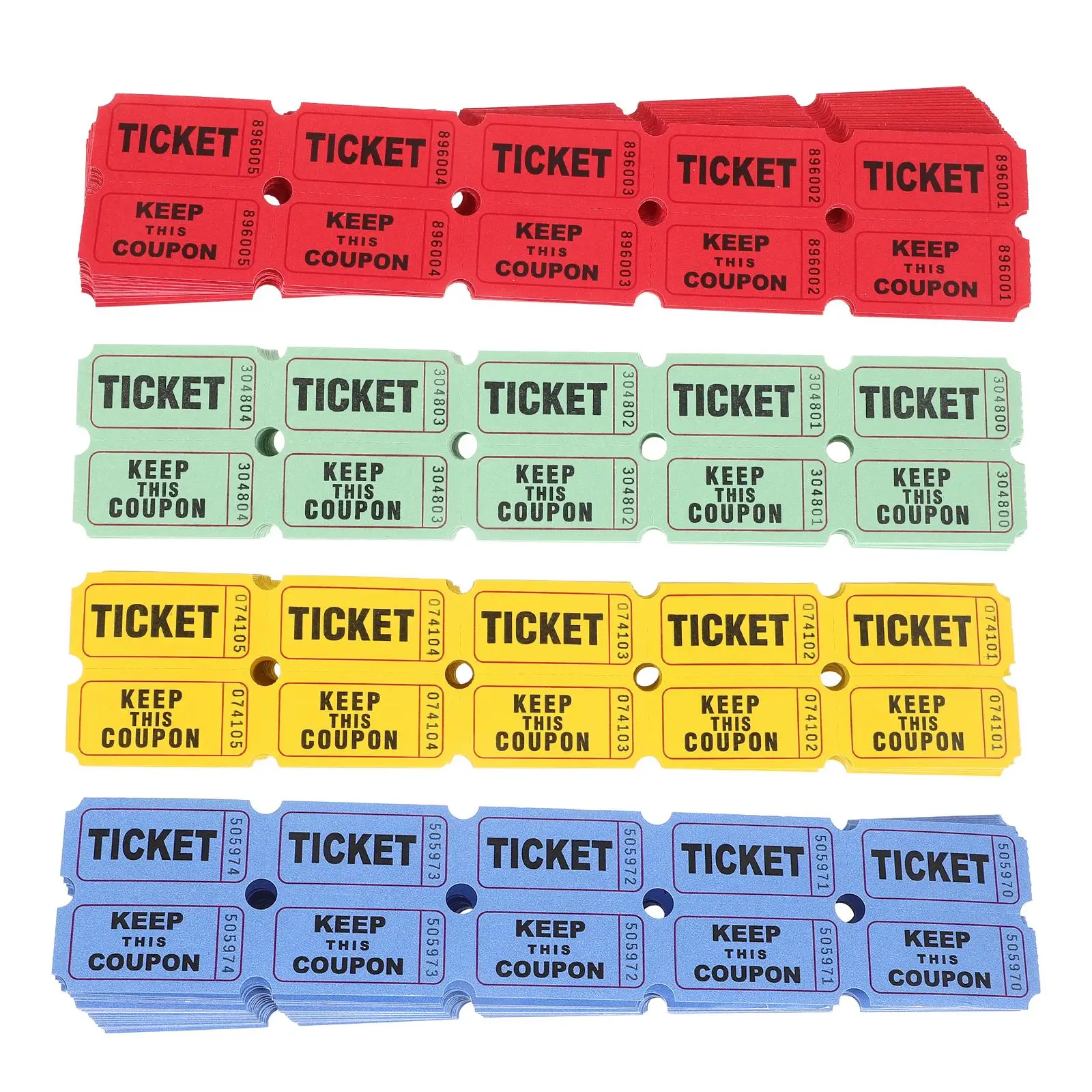 200Pcs Raffle Tickets Bulk Tearable Paper Tickets for Events Parties Festivals Colored Lightweight Durability
200Pcs Raffle Tickets Bulk Tearable Paper Tickets for Events Parties Festivals Colored Lightweight Durability