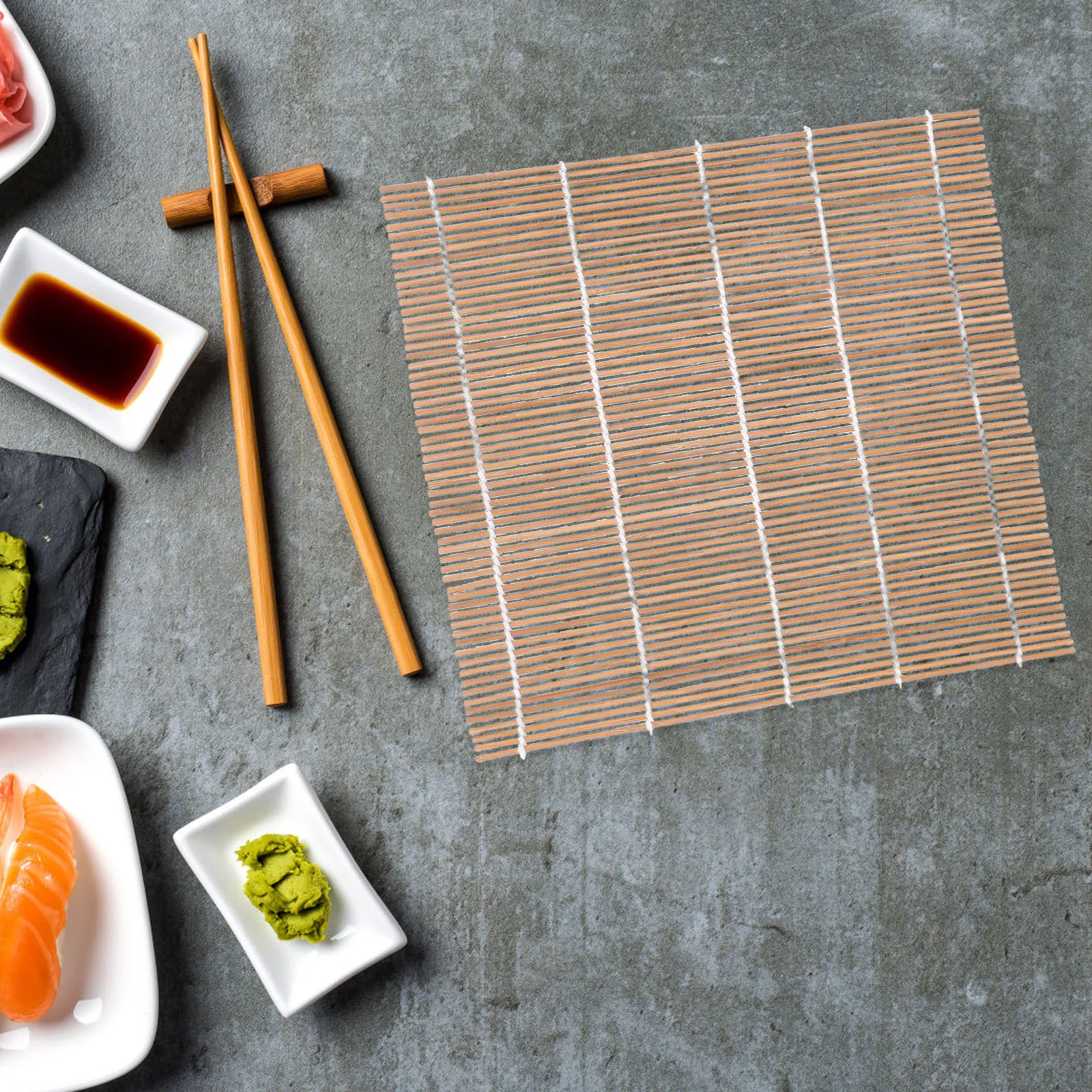 2Pcs Sushi Bamboo Mat 24cm Carbonized Stable Rolling Design Versatile Use Ideal Gatherings Material Traditional
2Pcs Sushi Bamboo Mat 24cm Carbonized Stable Rolling Design Versatile Use Ideal Gatherings Material Traditional