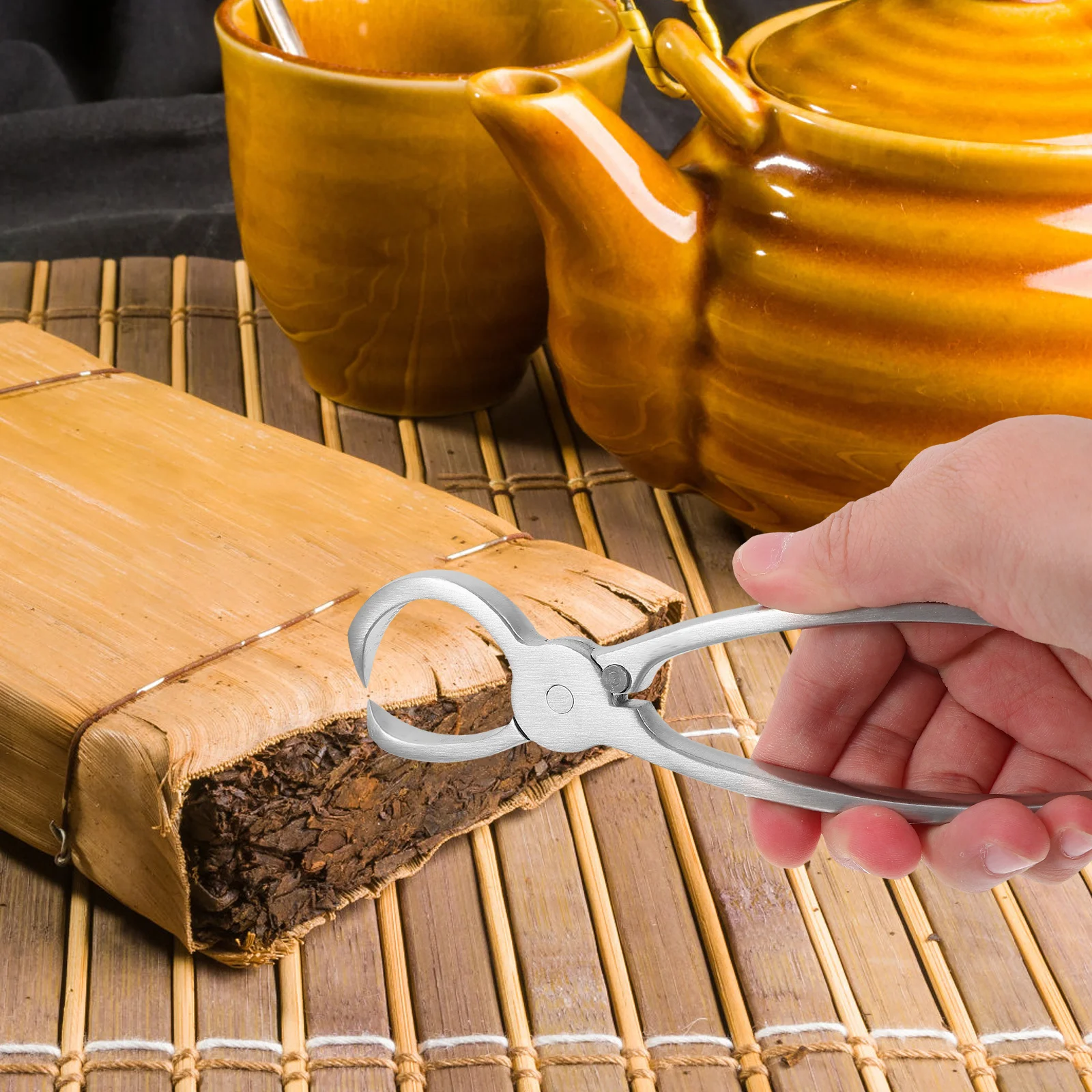 Stainless Steel Tea Tongs Brick Clamp Pliers Fine Workmanship Smooth Edge Essential Tool for Tea House Pu'er Lovers Kitchen Bar
Stainless Steel Tea Tongs Brick Clamp Pliers Fine Workmanship Smooth Edge Essential Tool for Tea House Pu'er Lovers Kitchen Bar