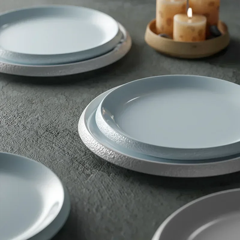 Blue And White Round Plate Hotel Dish Serving Plates Dessert Tableware Dinner Service Western Kitchen Steak Tray
Blue And White Round Plate Hotel Dish Serving Plates Dessert Tableware Dinner Service Western Kitchen Steak Tray