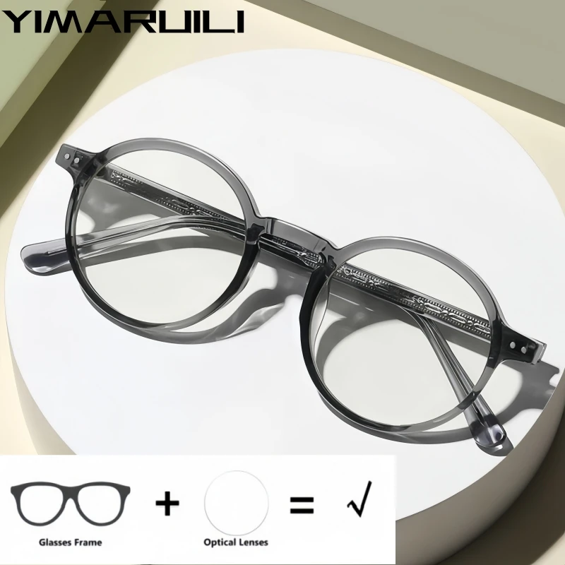 YIMARUILI Retro Round Optical Prescription Glasses Men and Women Myopia Hyperopia Progressive Recipe anti-reflective Eyeglasses
YIMARUILI Retro Round Optical Prescription Glasses Men and Women Myopia Hyperopia Progressive Recipe anti-reflective Eyeglasses