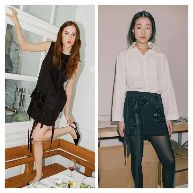 Handmade Rock Rose BUP Ribbon Short Skirt Floral Decorated Dress Spring Commute Style A-Line Loose Waist Soft Fabric Daily Wear
Handmade Rock Rose BUP Ribbon Short Skirt Floral Decorated Dress Spring Commute Style A-Line Loose Waist Soft Fabric Daily Wear