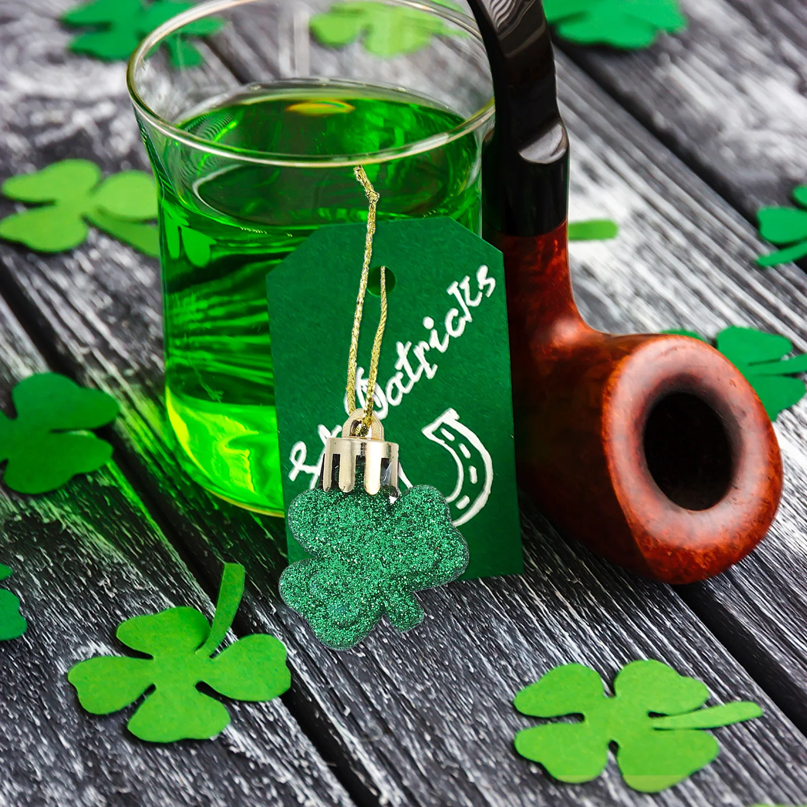 24Pcs Clover Hanging Pendants Shamrock Ornaments St Patrick's Day Party Festival Decoration Baubles Clover Hanging Decor
24Pcs Clover Hanging Pendants Shamrock Ornaments St Patrick's Day Party Festival Decoration Baubles Clover Hanging Decor