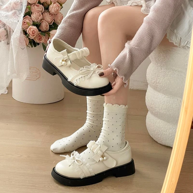 Feerldi Luxury brand platform Lolita Shoes Ladies Bow Deco Chunky Flats Girls JK Mary Janes Shoes 2026 New Hook Loop Loafers
Feerldi Luxury brand platform Lolita Shoes Ladies Bow Deco Chunky Flats Girls JK Mary Janes Shoes 2026 New Hook Loop Loafers