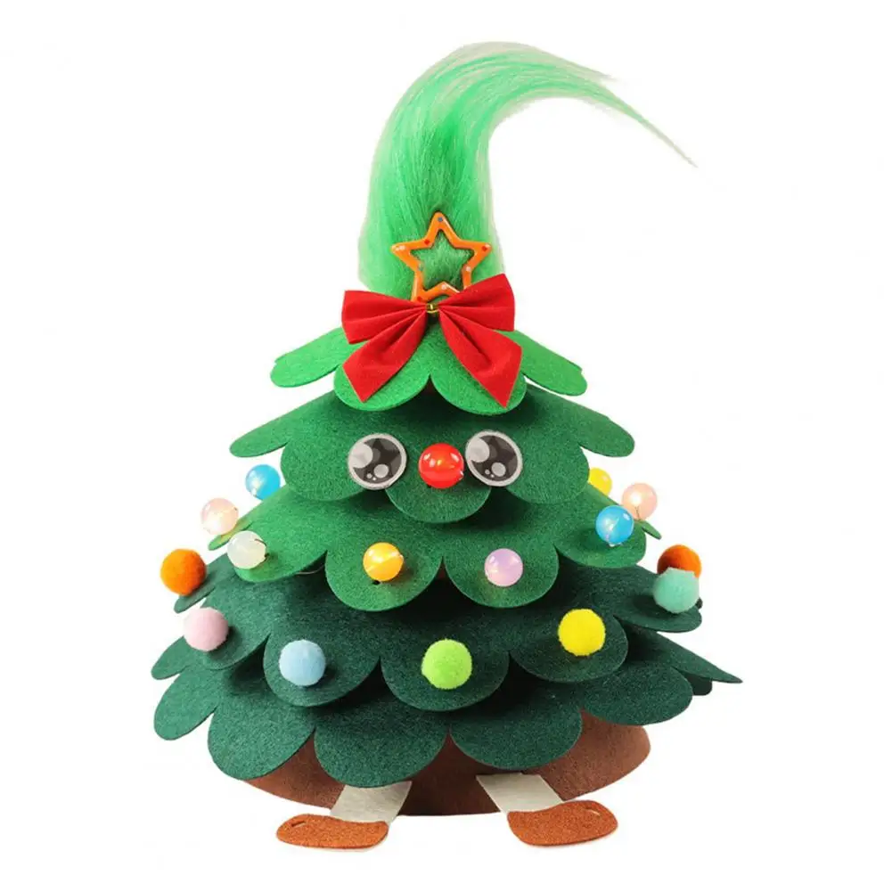 1 Set Felt Christmas Tree Kit with Lights Beads Hairpin Cartoon Xmas Tree Desktop Decoration DIY Crafts Making Supplies Kids Edu
1 Set Felt Christmas Tree Kit with Lights Beads Hairpin Cartoon Xmas Tree Desktop Decoration DIY Crafts Making Supplies Kids Edu