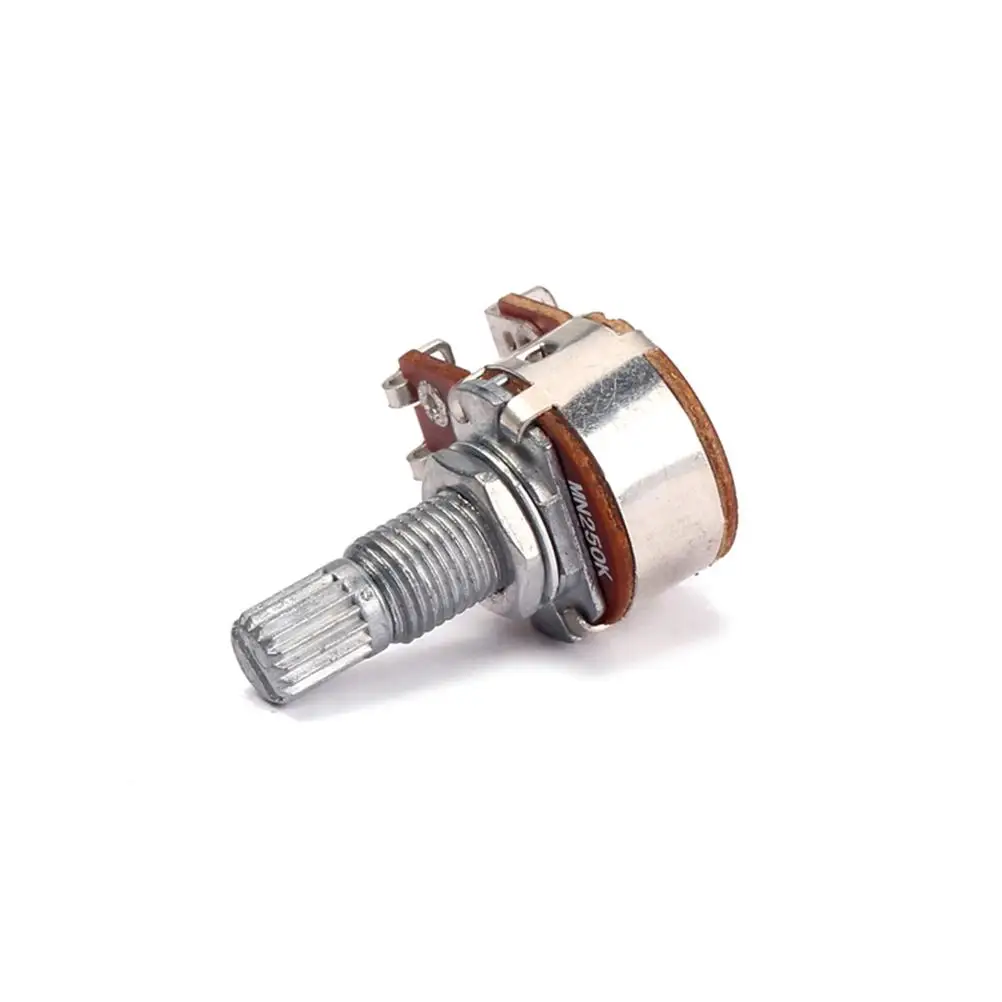 MN250K Taper Potentiometer Knurled Split Shaft for Guitar Volume Tone Control 250K Mini Control Premium
MN250K Taper Potentiometer Knurled Split Shaft for Guitar Volume Tone Control 250K Mini Control Premium