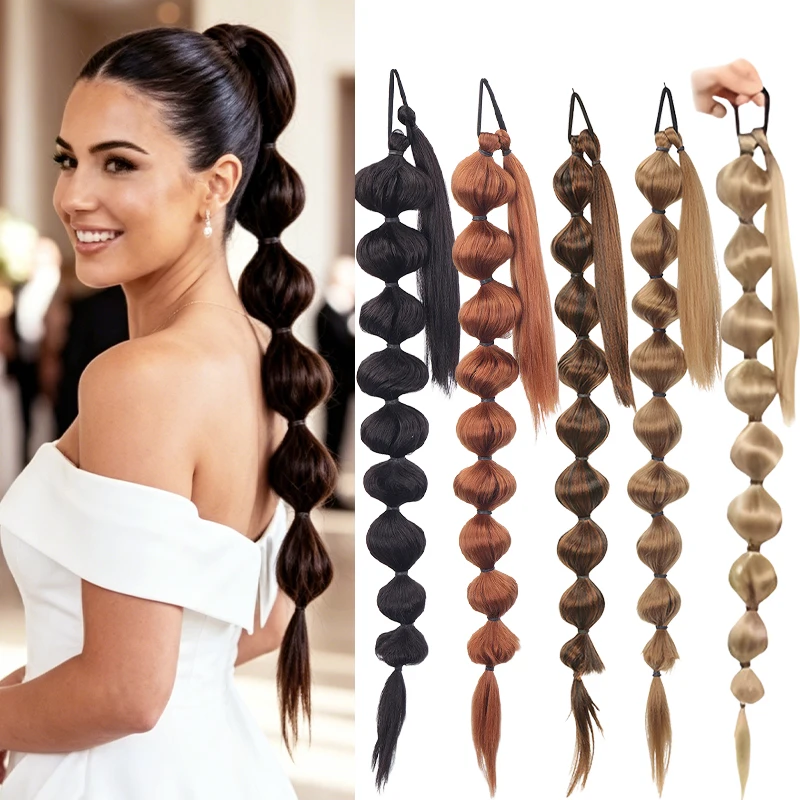 30 Inch Long Bubble Braid Ponytail Wig with Scrunchy Wrap – Thick Synthetic Fiber for Drama, Cosplay & Photo Shoots
30 Inch Long Bubble Braid Ponytail Wig with Scrunchy Wrap – Thick Synthetic Fiber for Drama, Cosplay & Photo Shoots