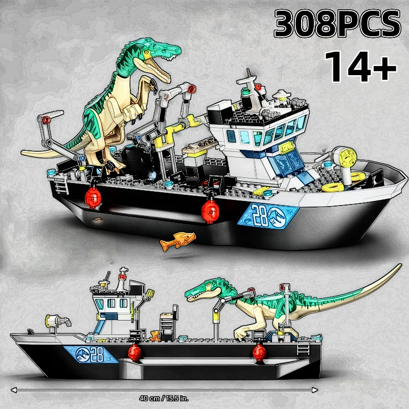 Dinosaur Boat Escape Floating Assembly Building Blocks Baryonyx Dinosaur World Park Toys Children's Gifts MOC-76942 Ornament
Dinosaur Boat Escape Floating Assembly Building Blocks Baryonyx Dinosaur World Park Toys Children's Gifts MOC-76942 Ornament