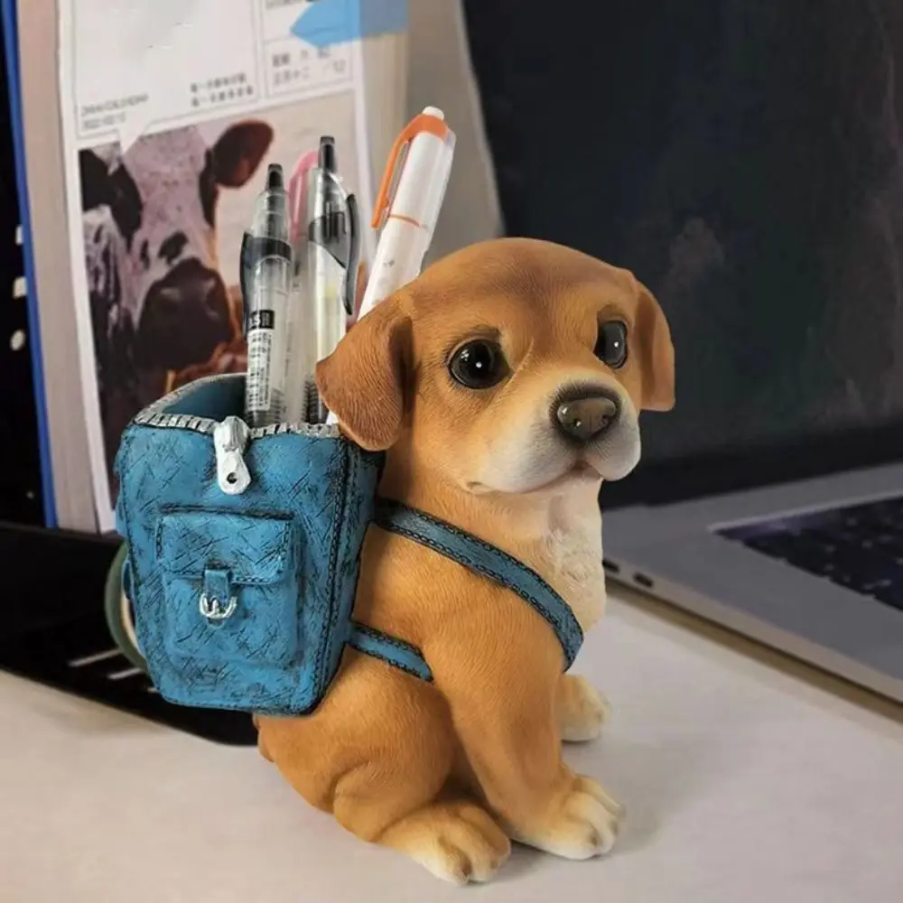 Funny With Backpack Dog Pen Holder Cute Cartoon Lucky Dog Ornaments Hand-painted Desktop Storage Rack Bedroom
Funny With Backpack Dog Pen Holder Cute Cartoon Lucky Dog Ornaments Hand-painted Desktop Storage Rack Bedroom