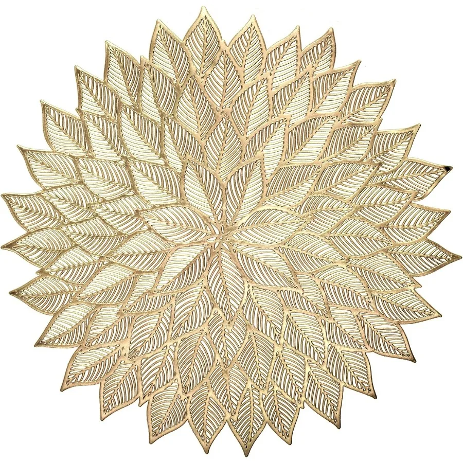 40 Pieces Pack Pressed Vinyl Metallic Placemats for Wedding Events Dining Table Centerpiece Decoration Elegant Matt Gold Finish
40 Pieces Pack Pressed Vinyl Metallic Placemats for Wedding Events Dining Table Centerpiece Decoration Elegant Matt Gold Finish