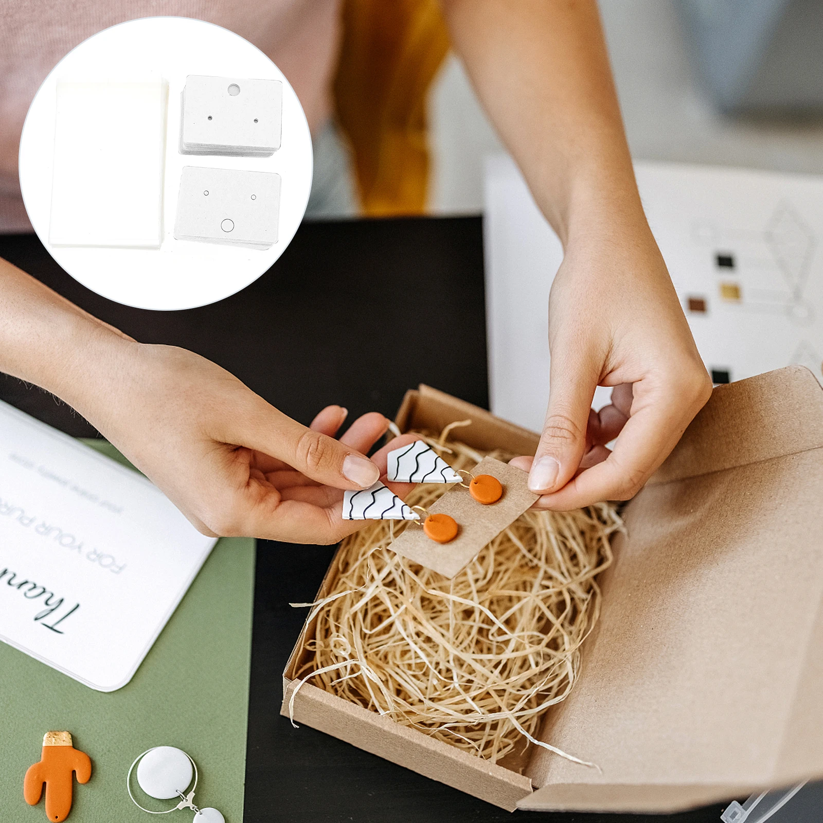 100 Pcs Cards Earring Stands Packaging for Small Business Jewelry Display White Holder
100 Pcs Cards Earring Stands Packaging for Small Business Jewelry Display White Holder