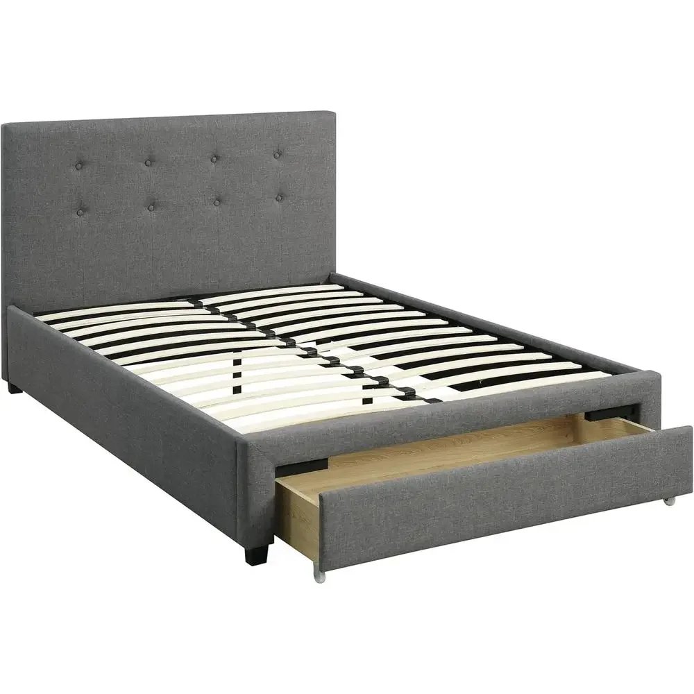 Special OfferBedroom Urniture Grey Polyiber 1pc Queen Size Bed Tuted Board Storage Ders Ootboard
Special OfferBedroom Urniture Grey Polyiber 1pc Queen Size Bed Tuted Board Storage Ders Ootboard