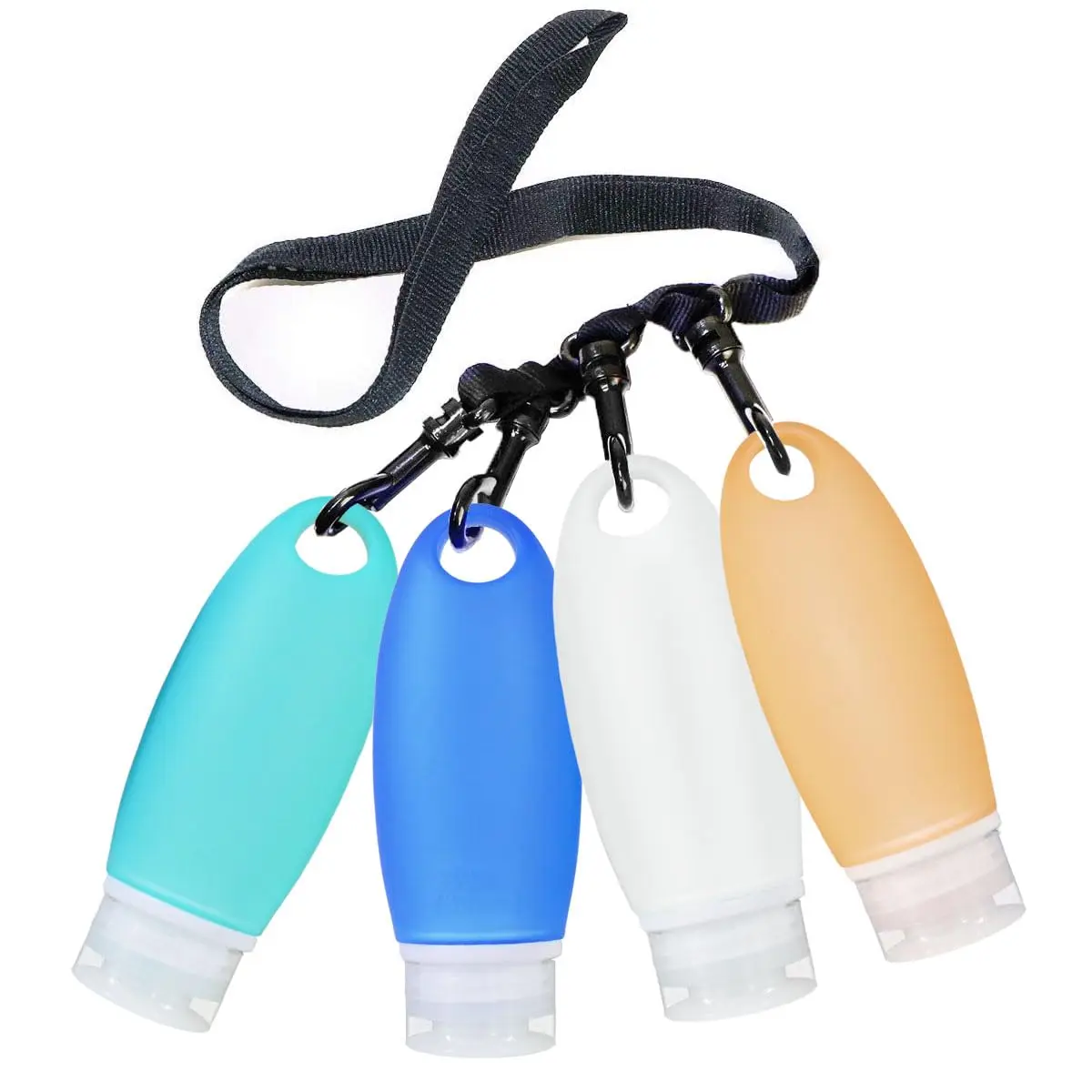 TSA Approved 3oz Silicone Travel Bottles, Leak Proof Refillable Containers with Lanyard for Camping, Gym, Shampoo, Lotion, Soap
TSA Approved 3oz Silicone Travel Bottles, Leak Proof Refillable Containers with Lanyard for Camping, Gym, Shampoo, Lotion, Soap