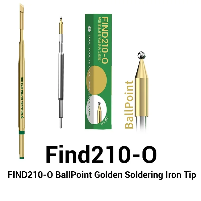 2UUL FIND C210 O шариковая головка, набор золотых паяльных жал 018 020 002 для ремонта процессора BGA, инструменты для сварки электронных телефонов
2UUL FIND C210 O шариковая головка, набор золотых паяльных жал 018 020 002 для ремонта процессора BGA, инструменты для сварки электронных телефонов