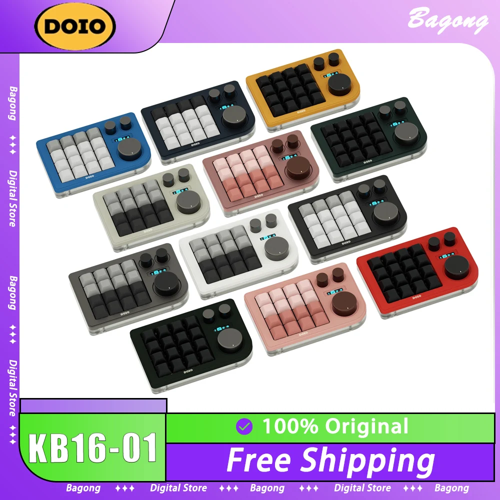 Doio Kb16-01 Keyboard 16 Keys Retro Mechanical Wired Dual Mode Keyboard Hotswap Xda Keycap Type-C Accessory For Computer Pc Gift 
Doio Kb16-01 Keyboard 16 Keys Retro Mechanical Wired Dual Mode Keyboard Hotswap Xda Keycap Type-C Accessory For Computer Pc Gift