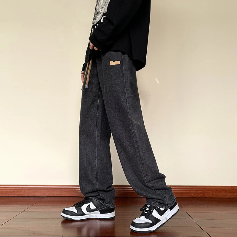 Men's Drawstring Elastic Waist Wide Leg Jeans Hong Kong Style Vintage Loose Casual Straight Cut Trendy Brand Autumn Winter Lo...
Men's Drawstring Elastic Waist Wide Leg Jeans Hong Kong Style Vintage Loose Casual Straight Cut Trendy Brand Autumn Winter Lo...