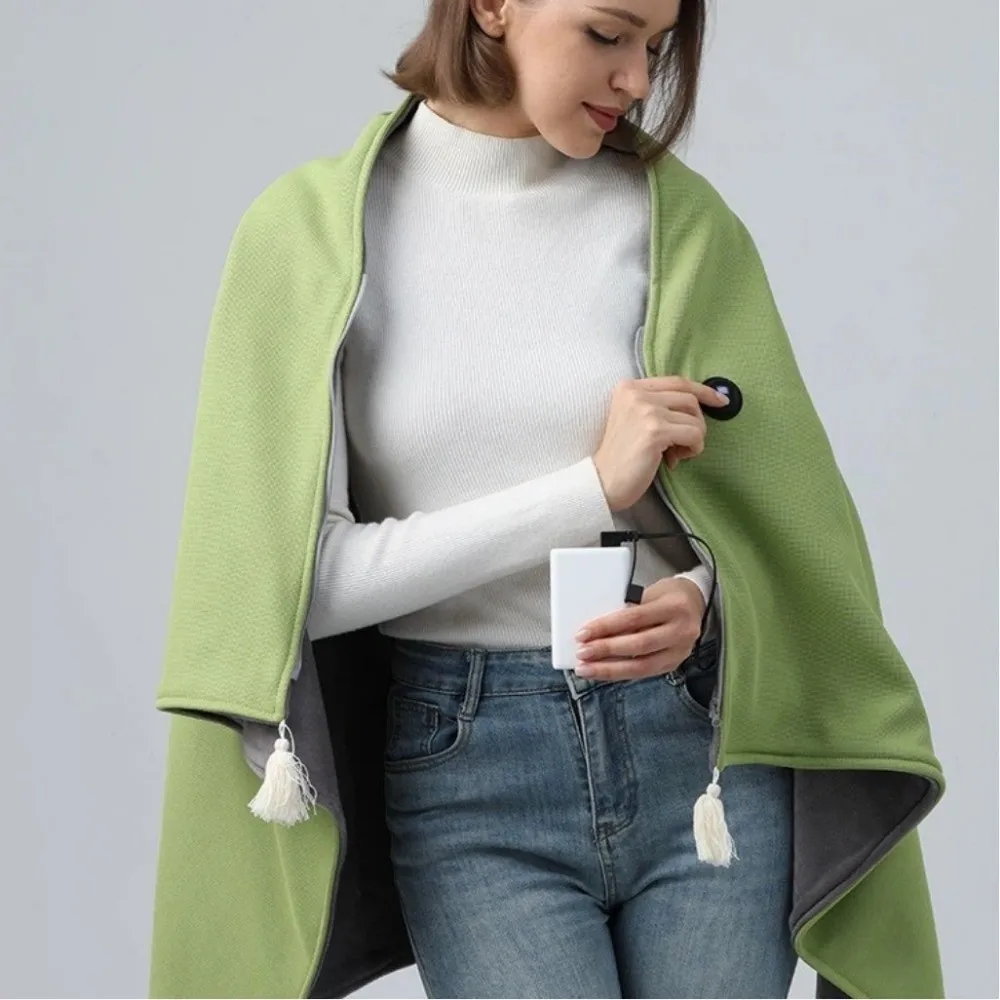 Портативное зимнее одеяло-шаль, удобное носимое электрическое одеяло, моющееся, с USB-нагревом, теплая шаль для офиса, кемпинга, домашнего использования
Портативное зимнее одеяло-шаль, удобное носимое электрическое одеяло, моющееся, с USB-нагревом, теплая шаль для офиса, кемпинга, домашнего использования