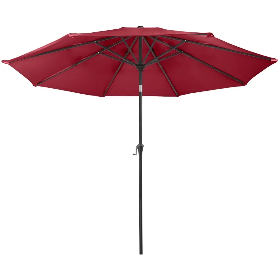 9FT Outdoor Patio Umbrella Shade with Auto Tilt, Red Polyester Fabric, UV-Resistant, Easy-Crank Adjustment
9FT Outdoor Patio Umbrella Shade with Auto Tilt, Red Polyester Fabric, UV-Resistant, Easy-Crank Adjustment