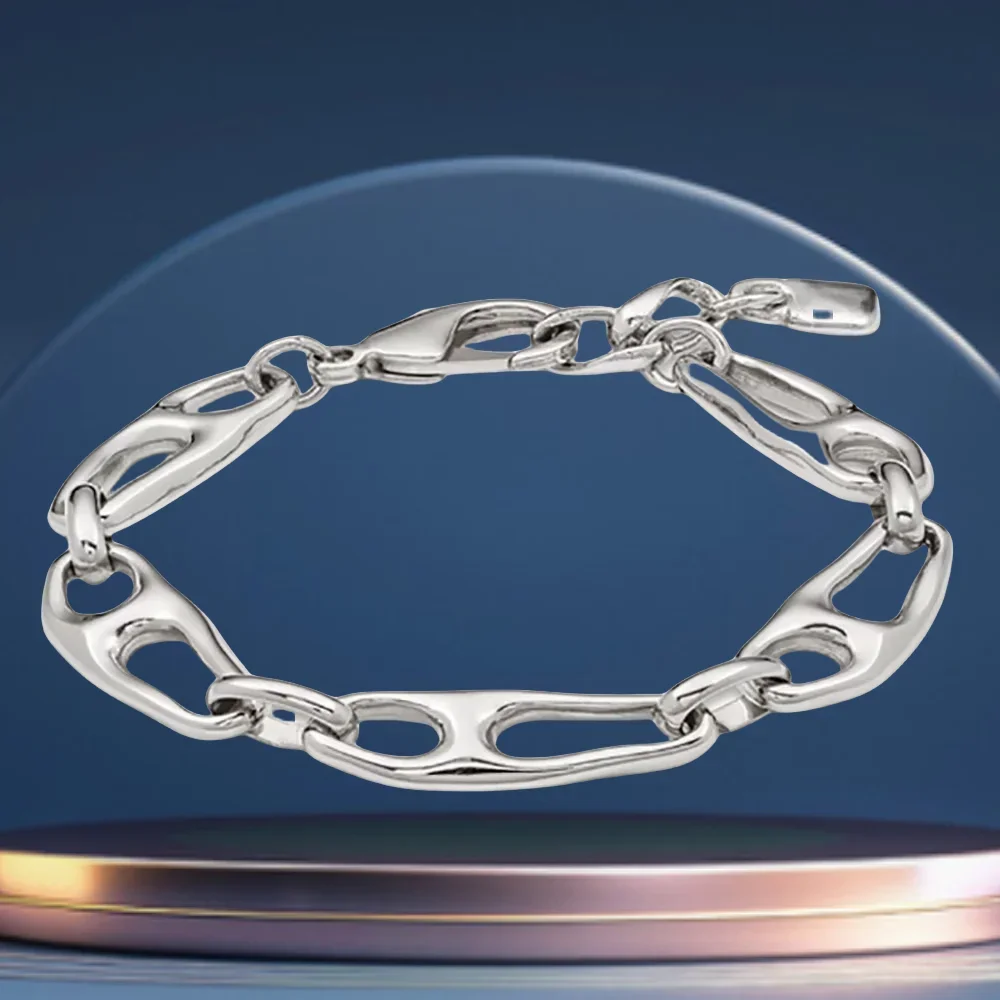 Simple temperament, neutral and cool style silver geometric bracelet women's accessories give friends commemorative gifts
Simple temperament, neutral and cool style silver geometric bracelet women's accessories give friends commemorative gifts
