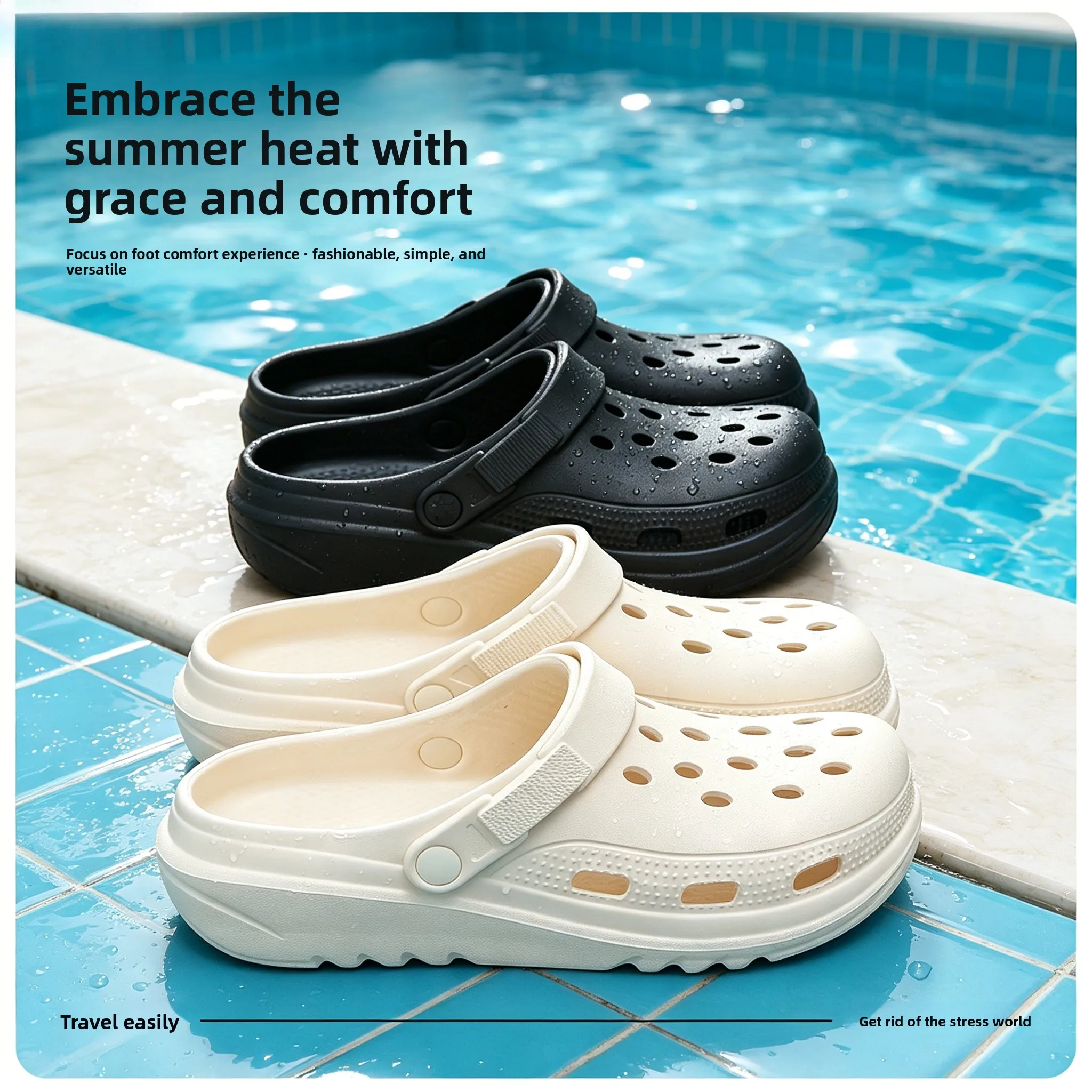 Women's Thick Bottom EVA Clog Shoes Summer Outdoor Beach Indoor Home Slippers Couples Matching Sandals Comfortable Footwear
Women's Thick Bottom EVA Clog Shoes Summer Outdoor Beach Indoor Home Slippers Couples Matching Sandals Comfortable Footwear