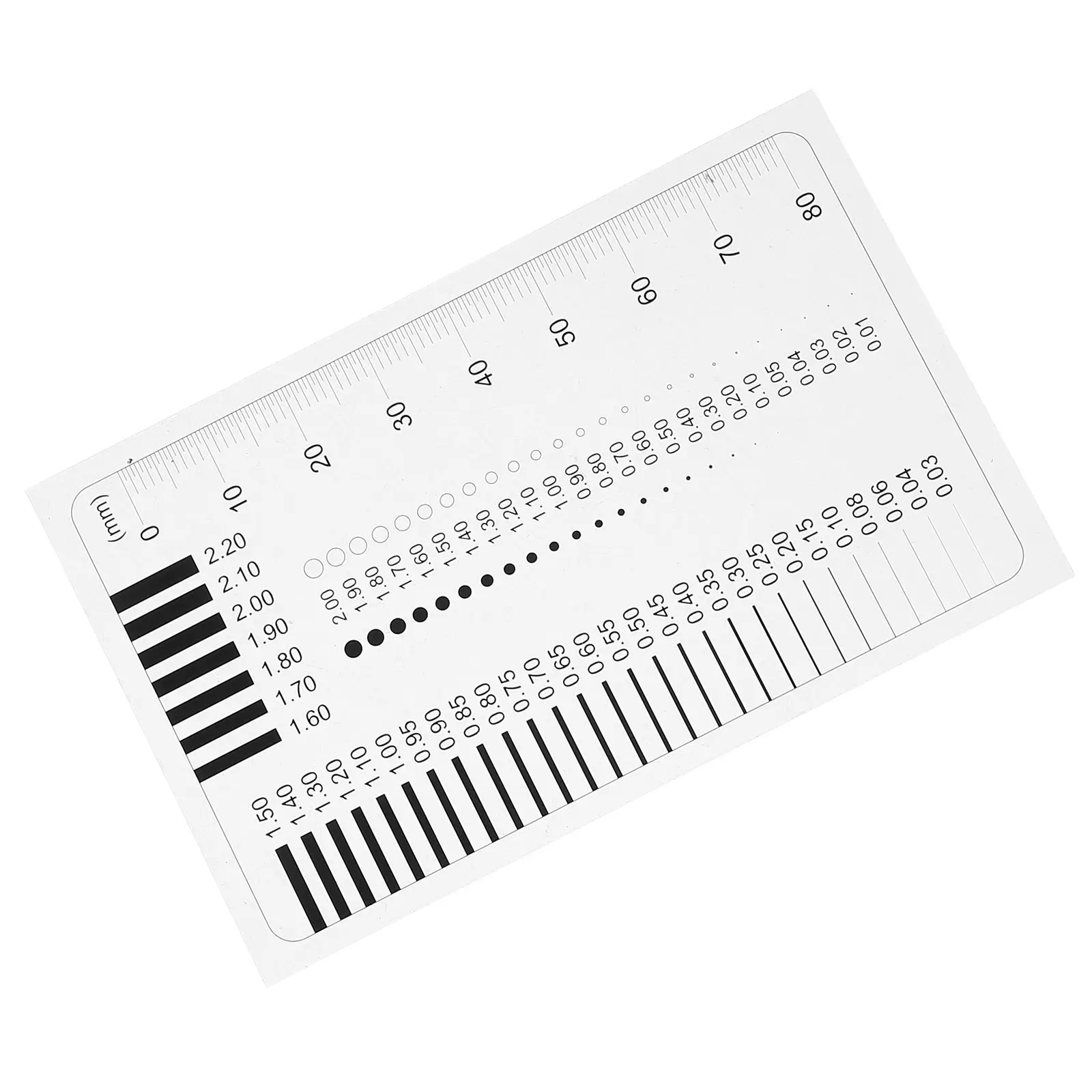 Badge Gauge Transparent Ruler Flaw Detection Tool Line Projection Instrument Chart Measuring Precision Measurement High Accuracy
Badge Gauge Transparent Ruler Flaw Detection Tool Line Projection Instrument Chart Measuring Precision Measurement High Accuracy