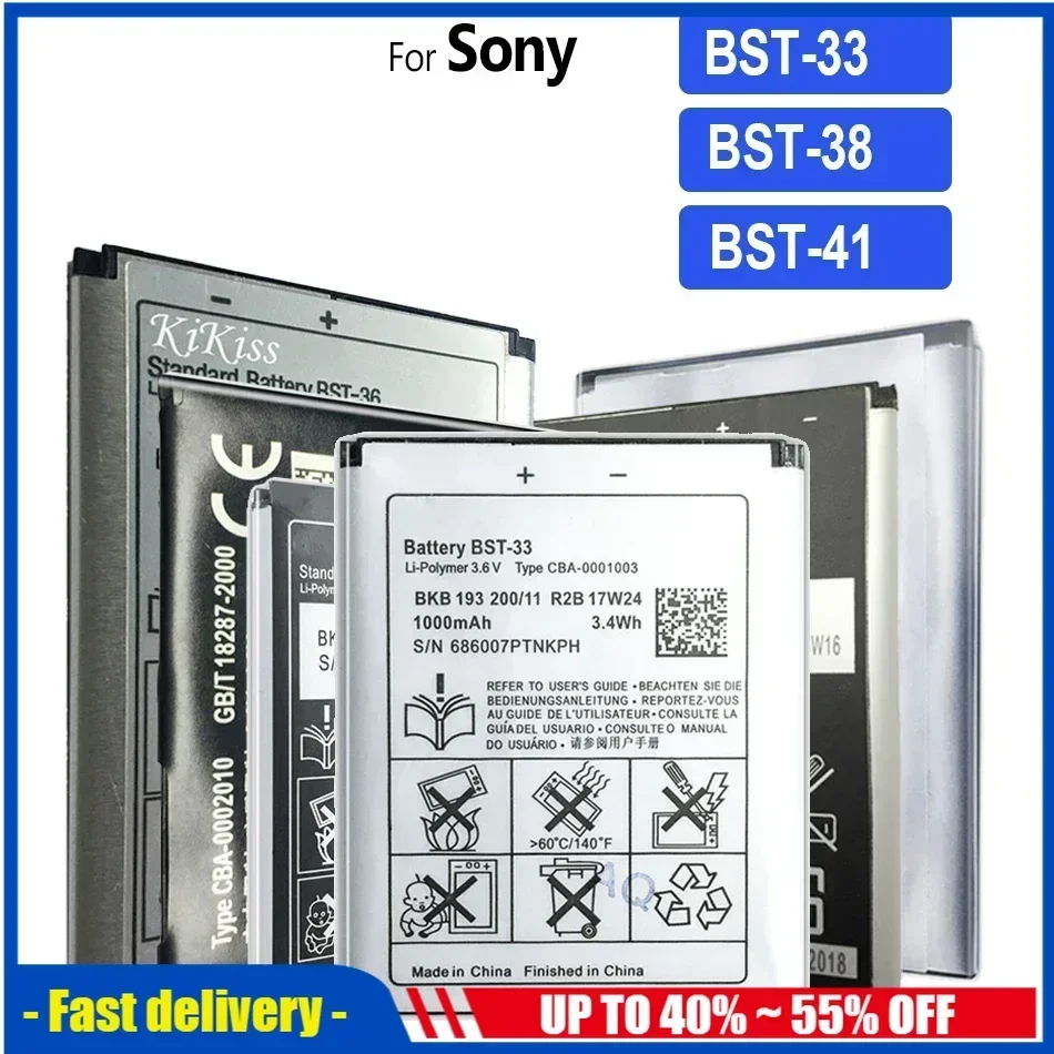 BST-33 BST-38 BST-41 Аккумулятор для Sony K800i K810 C702 C903 G900 K550i K630 T700 T715 W995 C510 C902 C905 K770 K850 R800 A8 M1 X1
BST-33 BST-38 BST-41 Аккумулятор для Sony K800i K810 C702 C903 G900 K550i K630 T700 T715 W995 C510 C902 C905 K770 K850 R800 A8 M1 X1