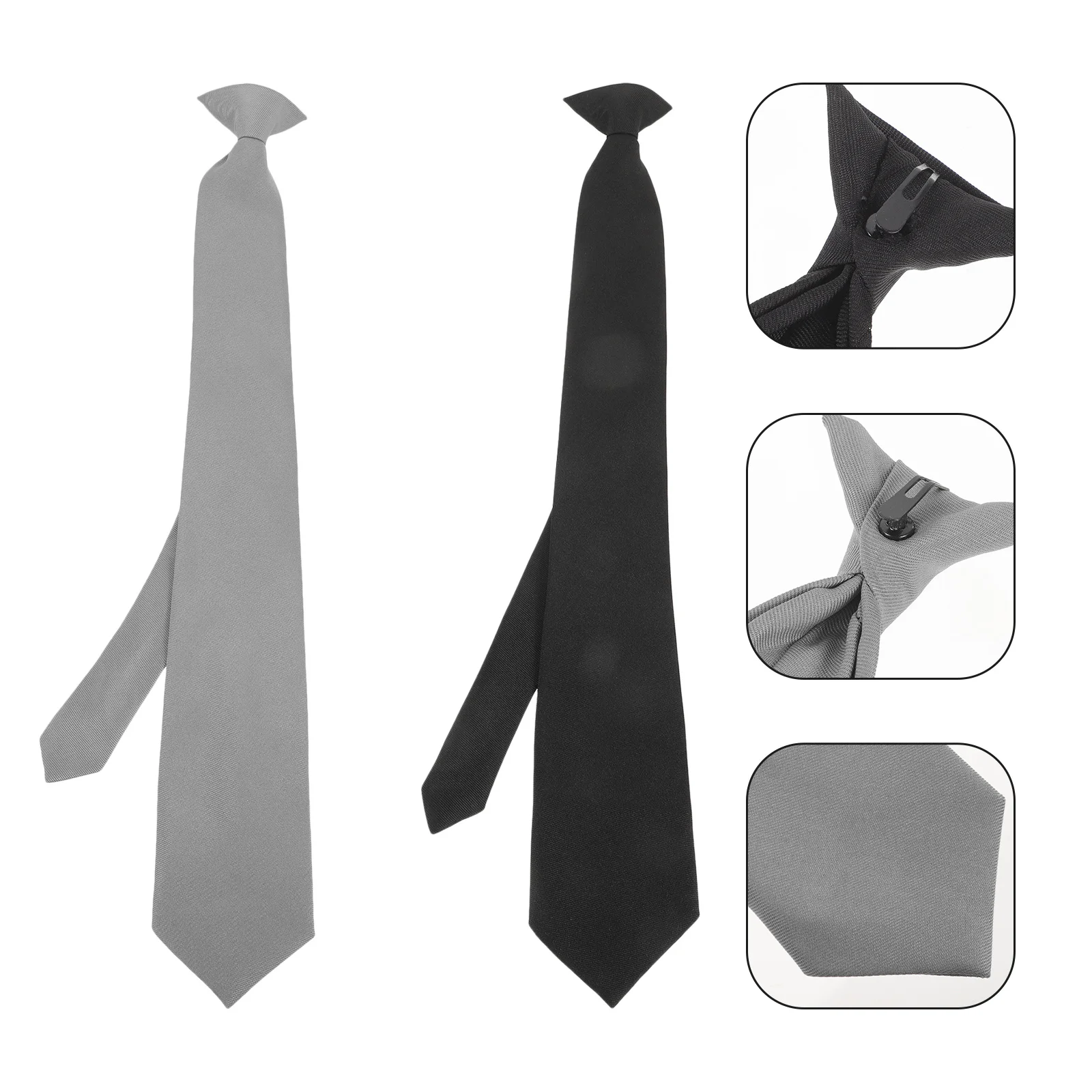 2Pcs Men Clip-on Necktie Classic Style Clothes Accessories for Formal Occasions Wedding Graduation Celebration
2Pcs Men Clip-on Necktie Classic Style Clothes Accessories for Formal Occasions Wedding Graduation Celebration