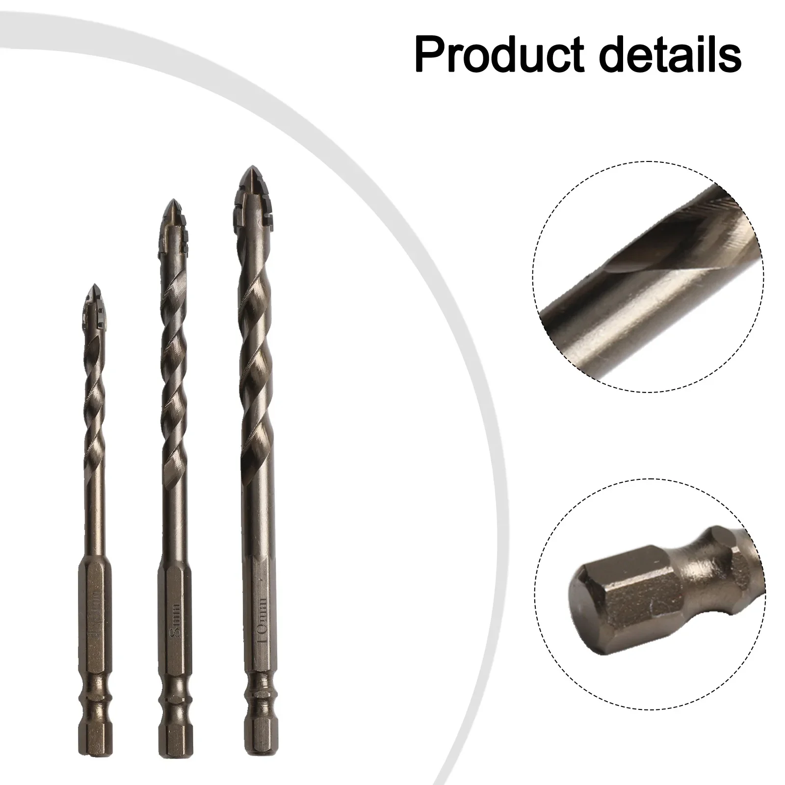 Carbide Drill Bit Eccentric Drill Bit DIY Projects Home Improvement Tile Drilling Tool 3 Piece Set Reduced Vibration Design
Carbide Drill Bit Eccentric Drill Bit DIY Projects Home Improvement Tile Drilling Tool 3 Piece Set Reduced Vibration Design