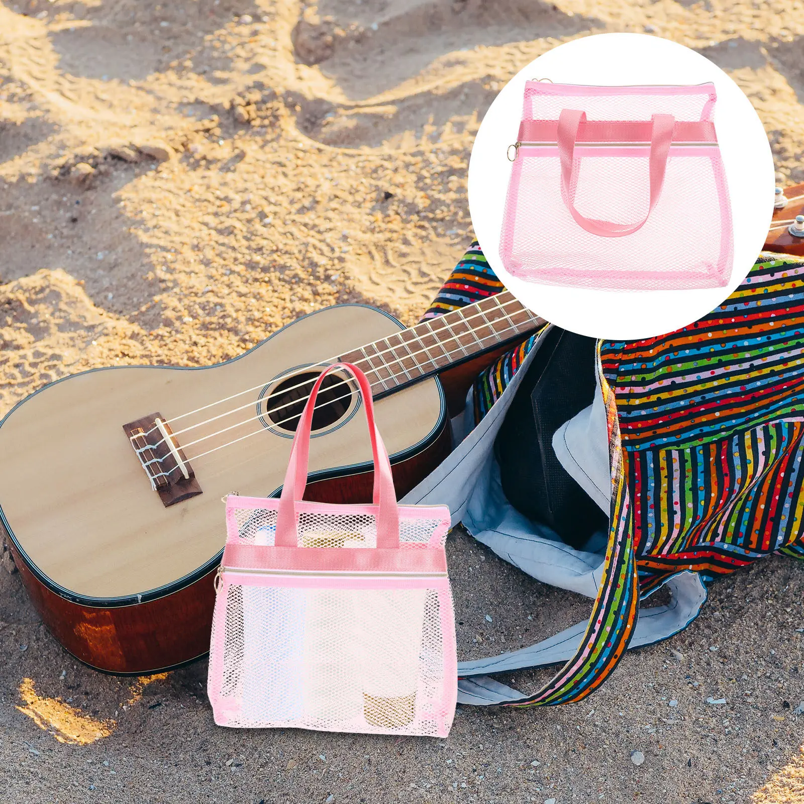 Дорожная косметичка большой вместимости с сетчатым дизайном, нейлоновая пляжная сумка для детей, кемперов, пловцов, органайзер для хранения в спортзале
Дорожная косметичка большой вместимости с сетчатым дизайном, нейлоновая пляжная сумка для детей, кемперов, пловцов, органайзер для хранения в спортзале