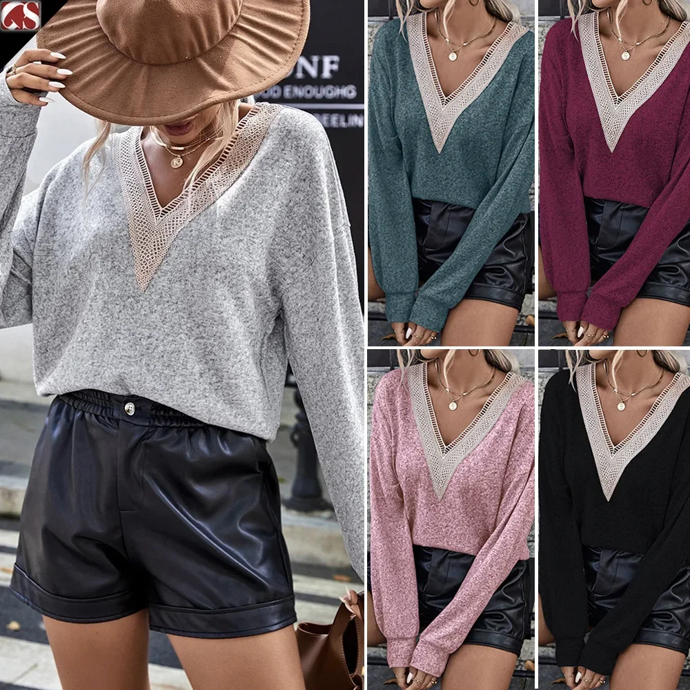 Women Spring Summer Shirt Solid Color V Neck Long Sleeve Elegant Sheath Casual Fashion Comfortable Regular Standard Fit Shirt
Women Spring Summer Shirt Solid Color V Neck Long Sleeve Elegant Sheath Casual Fashion Comfortable Regular Standard Fit Shirt