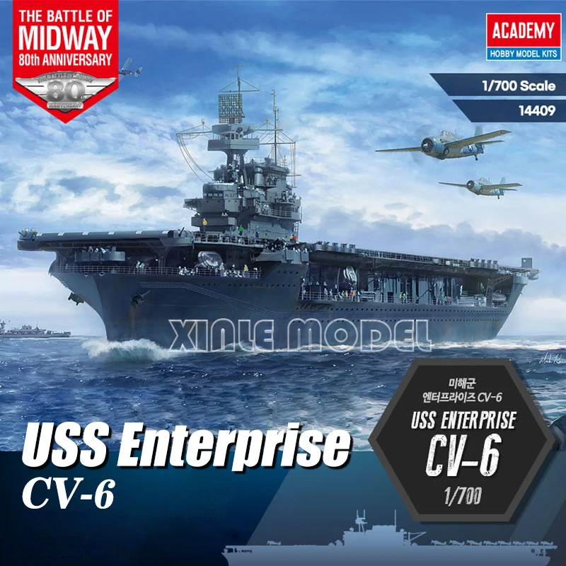 Комплект модели авианосителя Academy 14409 CV-6 Enterprise 1/700 Midway Battle Scale
Комплект модели авианосителя Academy 14409 CV-6 Enterprise 1/700 Midway Battle Scale
