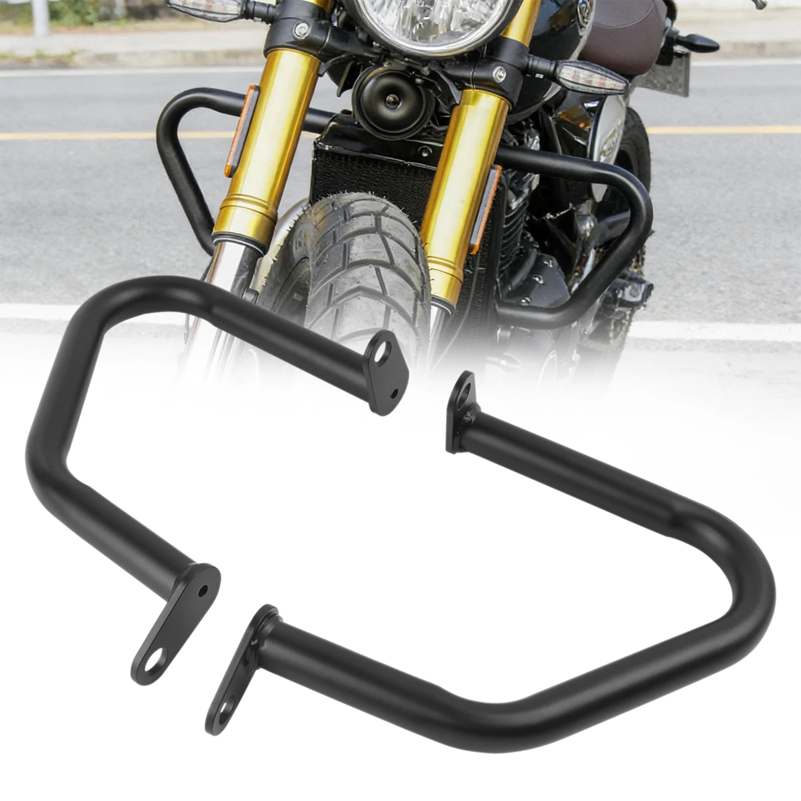 Black Engine Guard Crash Bar Bumper Frame Falling Protectors For Triumph Street Twin Bonneville T100 T120
Black Engine Guard Crash Bar Bumper Frame Falling Protectors For Triumph Street Twin Bonneville T100 T120