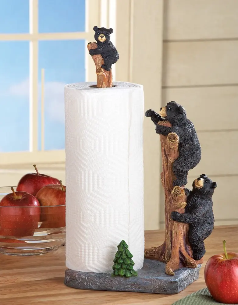 Resin Bear Paper Towel Holder With Tree Design For Kitchen
Resin Bear Paper Towel Holder With Tree Design For Kitchen