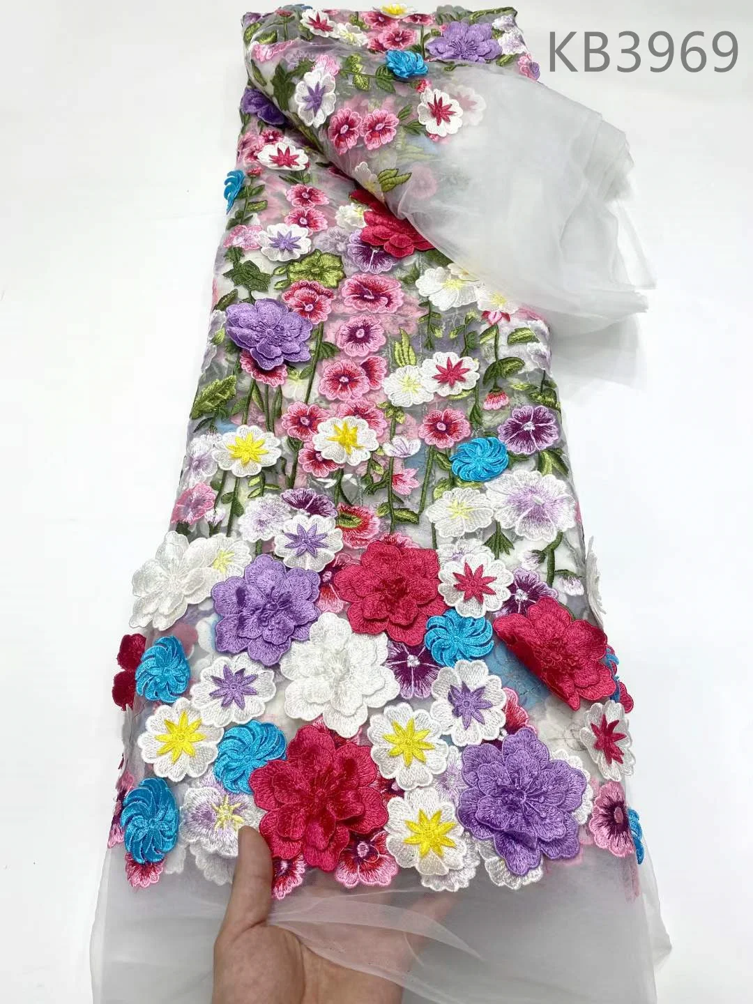 2024 New 3D Flower Lace Fabric African Nigerian Evening Dress French Mesh 3D Flora Embroidered for Wedding Party Dress KB3969
2024 New 3D Flower Lace Fabric African Nigerian Evening Dress French Mesh 3D Flora Embroidered for Wedding Party Dress KB3969