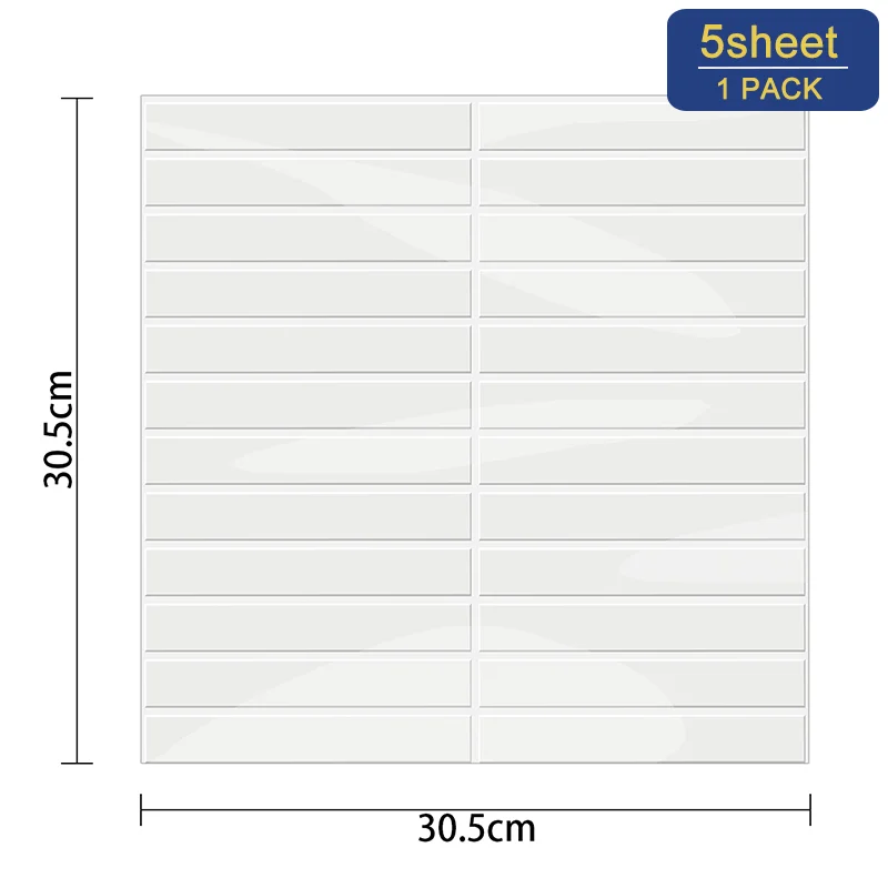 5sheet New Solid Color Interior Wall Decoration Stickers Kitchen Waterproof Baffle
5sheet New Solid Color Interior Wall Decoration Stickers Kitchen Waterproof Baffle