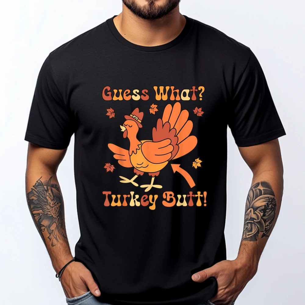 Funny Thanksgiving Guess What Turkey Butt Green And White Graphic T Shirt Loose Tee Shirt Men Printed On
Funny Thanksgiving Guess What Turkey Butt Green And White Graphic T Shirt Loose Tee Shirt Men Printed On